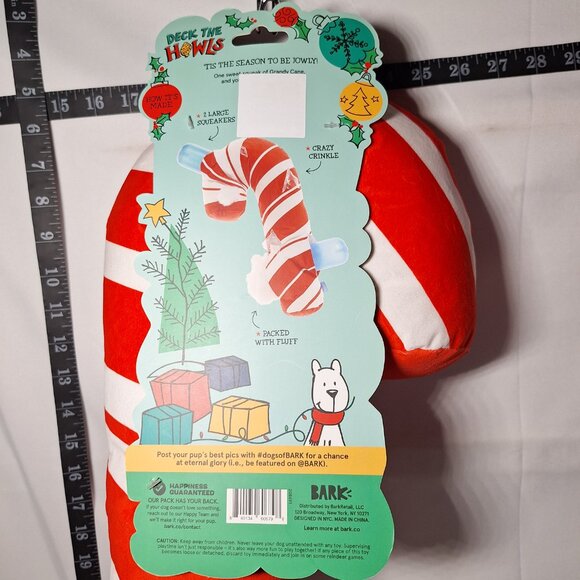 NWT Bark Grandy Cane Dog Toy M-L - Picture 4 of 4
